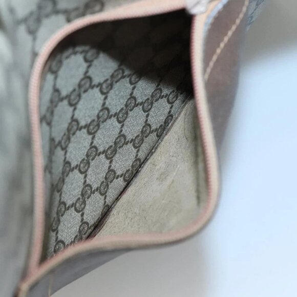 GUCCI GG Supreme Web Sherry Line Tote Bag PVC Beige Auth ep9399 - Picture 13 of 16